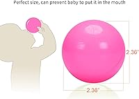 Vista 5 de PlayMaty Pelotas de juego – Pelotas de plástico transparente sin ftalatos y BPA, 2.36 pulgadas para niños pequeños y bebés para casa