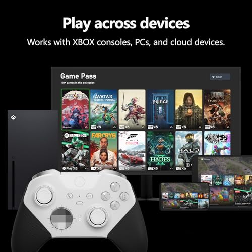 Image of Xbox Wireless Gaming Controller | Elite Series 2 Core | Robot White | Console, PC, and Cloud Devices | Adjustable Thumbsticks | Trigger Locks