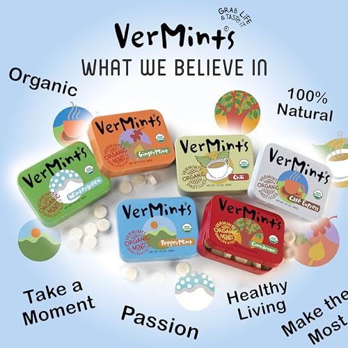 Vermints 226 Organic Breath Mints By Vermints, Café Express Coffee Flavor, All Natural Pastilles, Non-Gmo, Nut Free, Gluten Free, Vegan thumb #7
