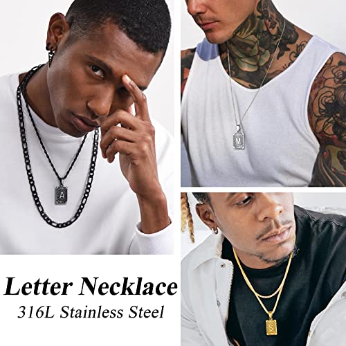 Bestyle Platinum W Initial Necklace White Gold Plated Letter Monogram Pendant With Stainless Steel Box Chain 22Inch Mens Boys Gifts #TOP2