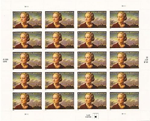 US Stamp - 2006 Author Katherine Anne Porter - 20 Stamp Sheet #4030