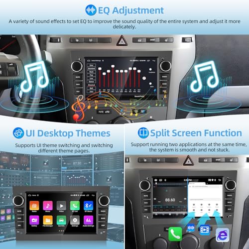 Autoradio Opel Carplay Android Auto 2 64G écran tactile GPS Bluetooth - 6