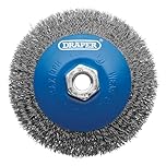 Draper Crimped Wire Wheel Brush | 115 mm Angle Grinder Compatibility | Rust Removal Cleaner | 08065