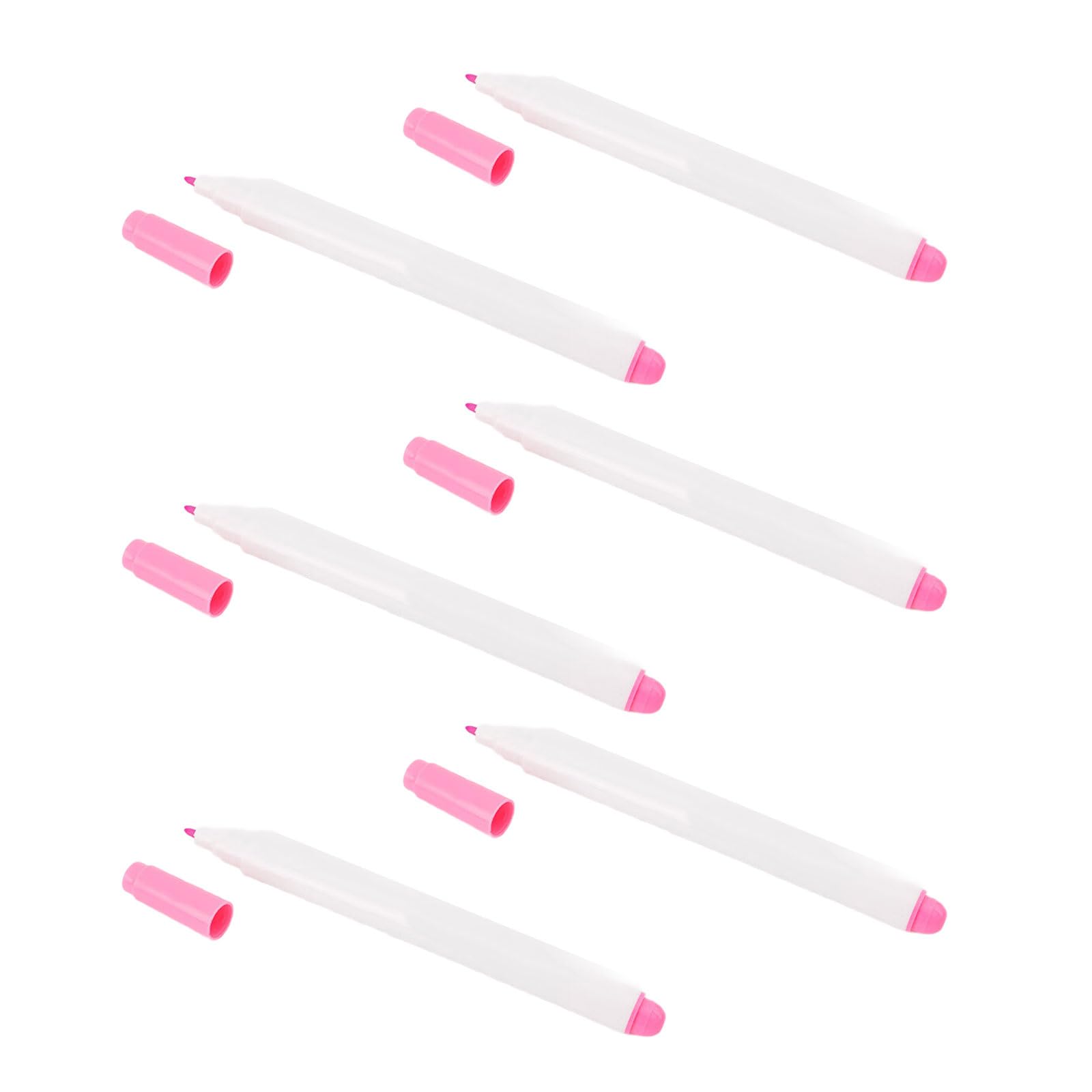 Xjdzineq 6Pcs Air Erasable Fabric Pen (1mm or 0.5mm) Water Soluble Fabric Marker Fine Point for Sewing Marking and Craft Project Fine Tip Sewing Marker