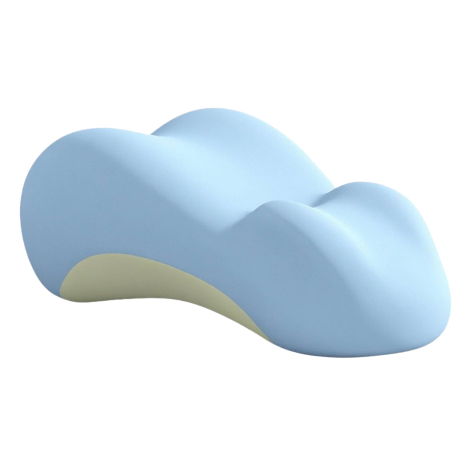 Ergonomico Espuma Viscoelastica para Posición Almohada scanso con Elevaciones s y Curva Inferior Acuado para Reclinarse sobre la Cama y Usar el Telefono,