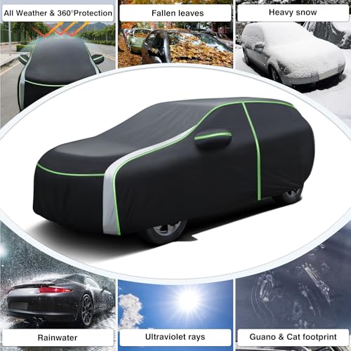 Image of Cartist Car Cover for BMW X3 /X3 M 2003-2025 2026, All Weather SUV Car Covers for X3 Accessories, Outdoor Waterproof UV Protection with Zipper & Reflective Safety Strips
