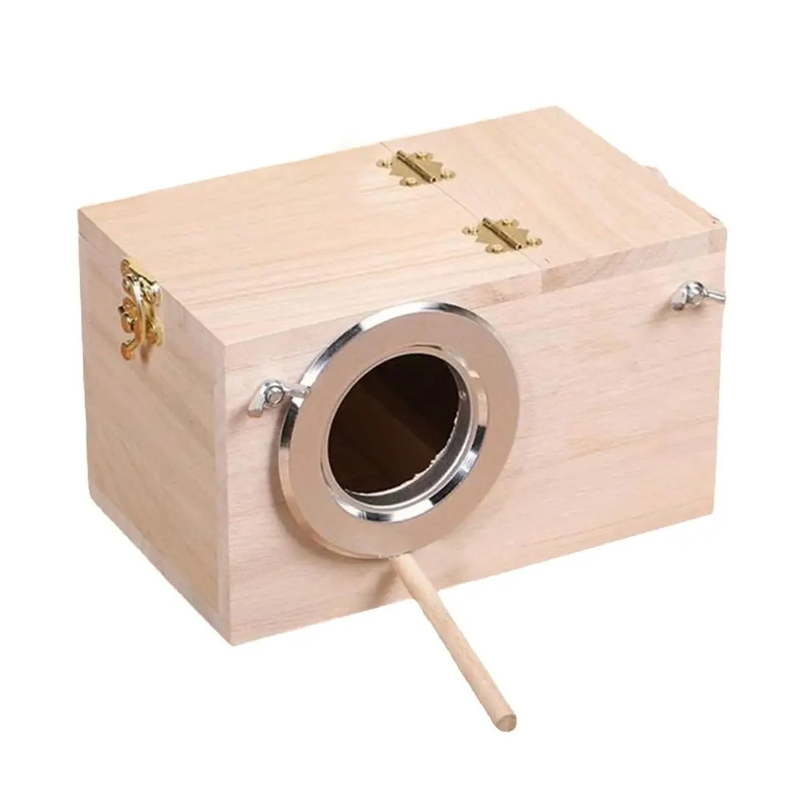 Cassetta nido per uccelli in legno Nido di sicurezza for uccelli in legno for cocorite, nido for, tradizionale in for