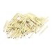 Aexit P160-2W Metal Testers Test Probe Receptacle 30mm Length 100pcs Multi Testers Gold Tone