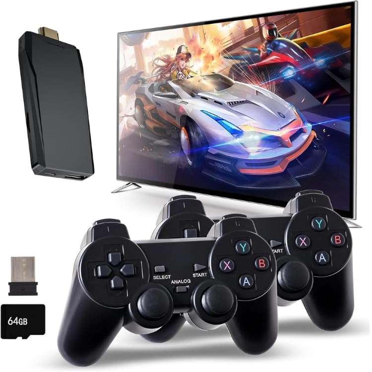 15 Years Warranty||2026 Model 4K TV HDMI Video Game, Two 2.4ghz Wireless Console Game Stick, Plug & Play TV Video Game with Built-in Emulators 22,000+ Classic Game-image-49