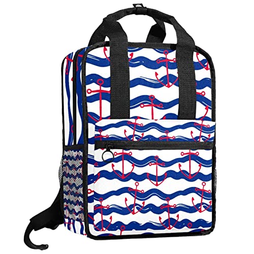 Sac à dos pour garçon rayures bleues cartable fille multicolore bretelles réglables