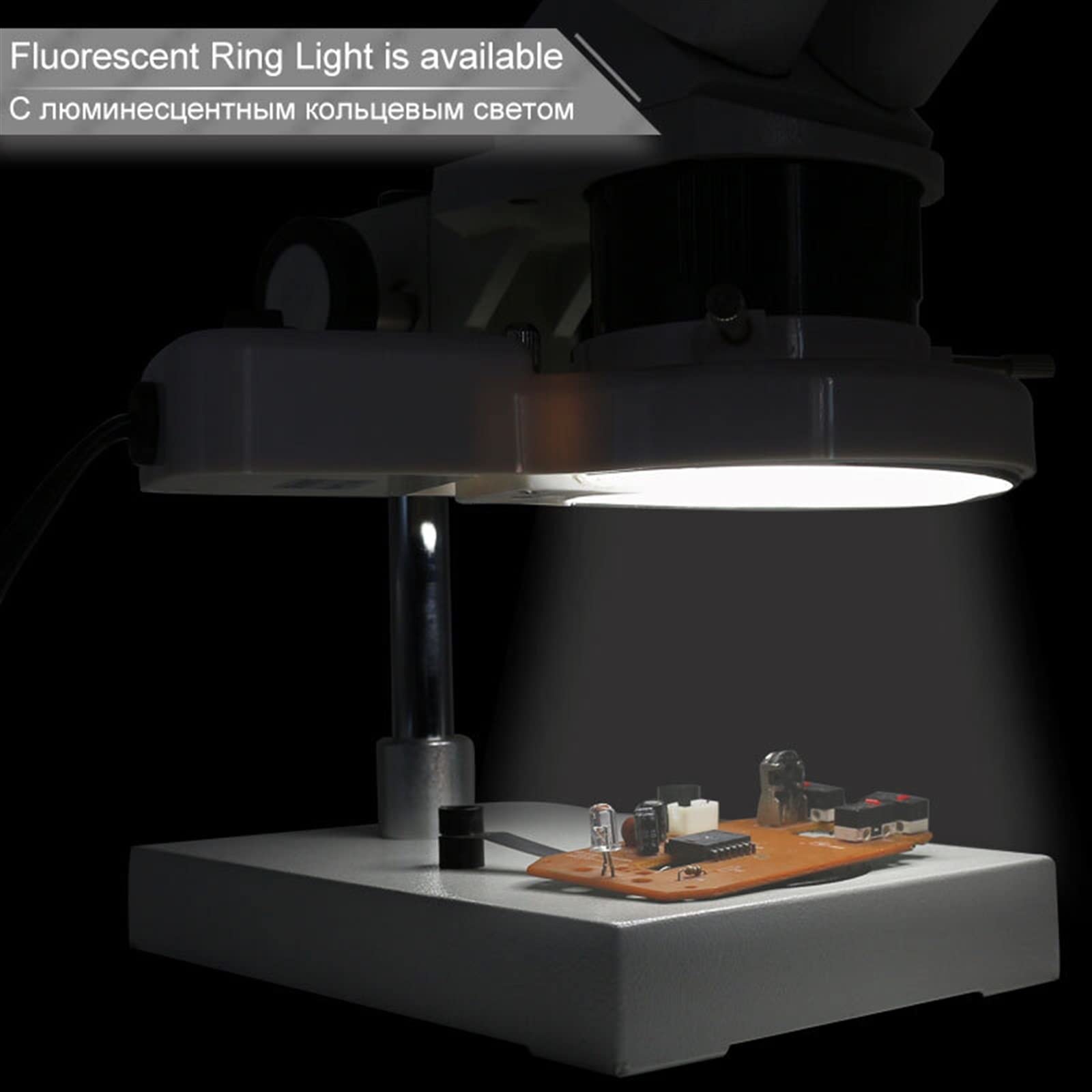 20X 40X Illuminato Industriale Stereo Microscopio Saldatura Riparazione Strumento per la Riparazione Dell'orologio Del Telefono Mobile Orologio Riparazione PCB Ispe