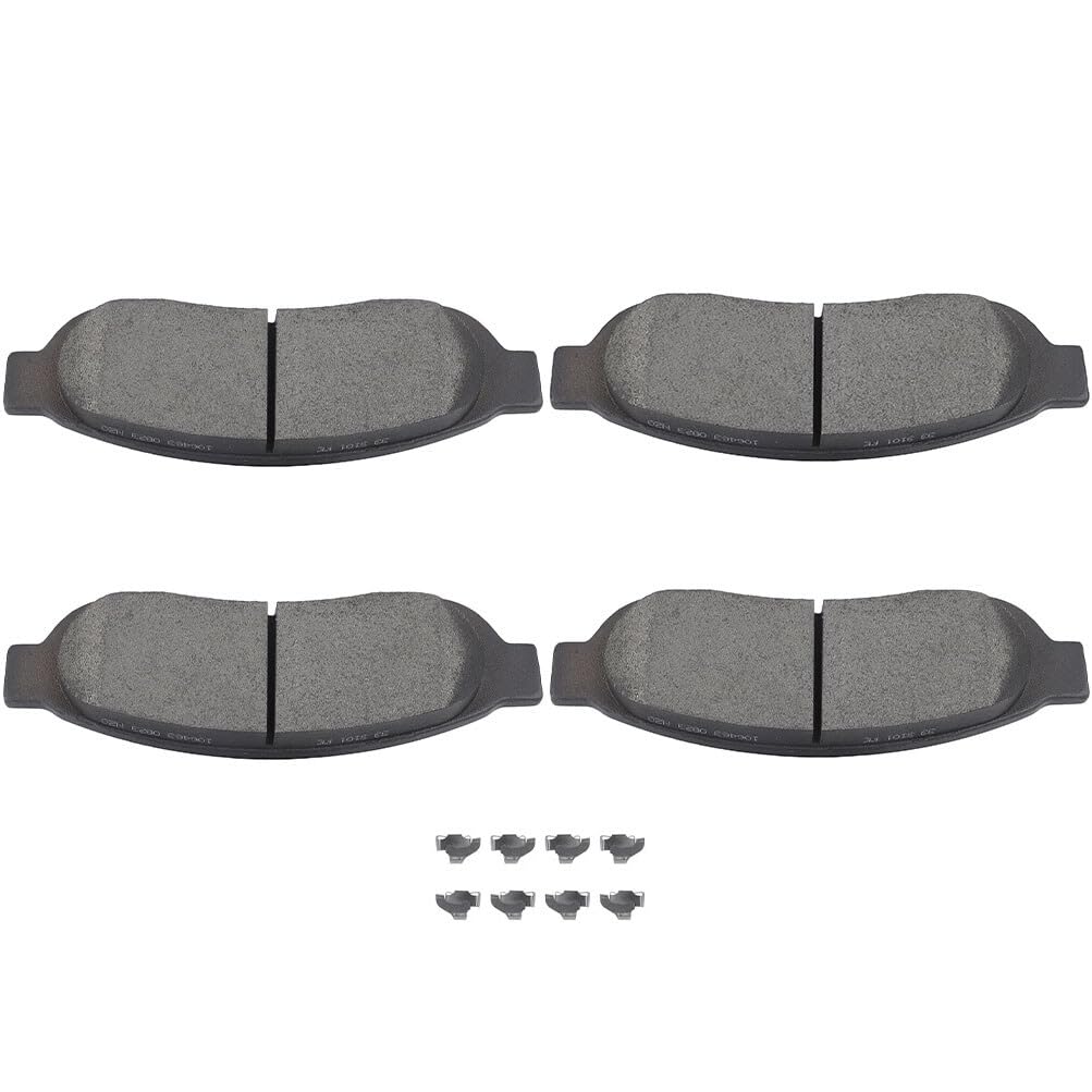 SCITOO D1067 Rear Semi-Metal Brake Pads Sets Fit For Ford For F-250 Super Duty 2005-2012,For Ford For F-350 Super Duty 2005-2012,For Ford For F-450 Super Duty 2011-2012