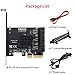 immagine 6MZHOU Scheda PCIe Sata X4 di Espansione a 6 Porte, Chip ASM1166 a 6 Porte, Supporta 6 Dispositivi Sata 3.0 Convertitore Adattatore Integrato per PC Desktop