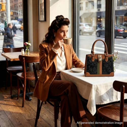 Set de bolso y cartera Qiyuer para mujer 2 piezas miniatura 2