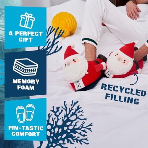 Coddies Santa Slippers | Secret Santa Gift | Funny Holiday Slippers for Men, Women & Kids | 3 Sizes: S, M, L | Gag Gift4