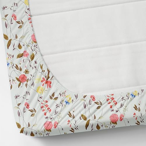 Image of VOMZER Premium 320 TC Fitted Bed Sheet with Full Elastic - Deep Pocket Design - Wrinkle Resistant Fitted Bedsheet 36x72 Single White