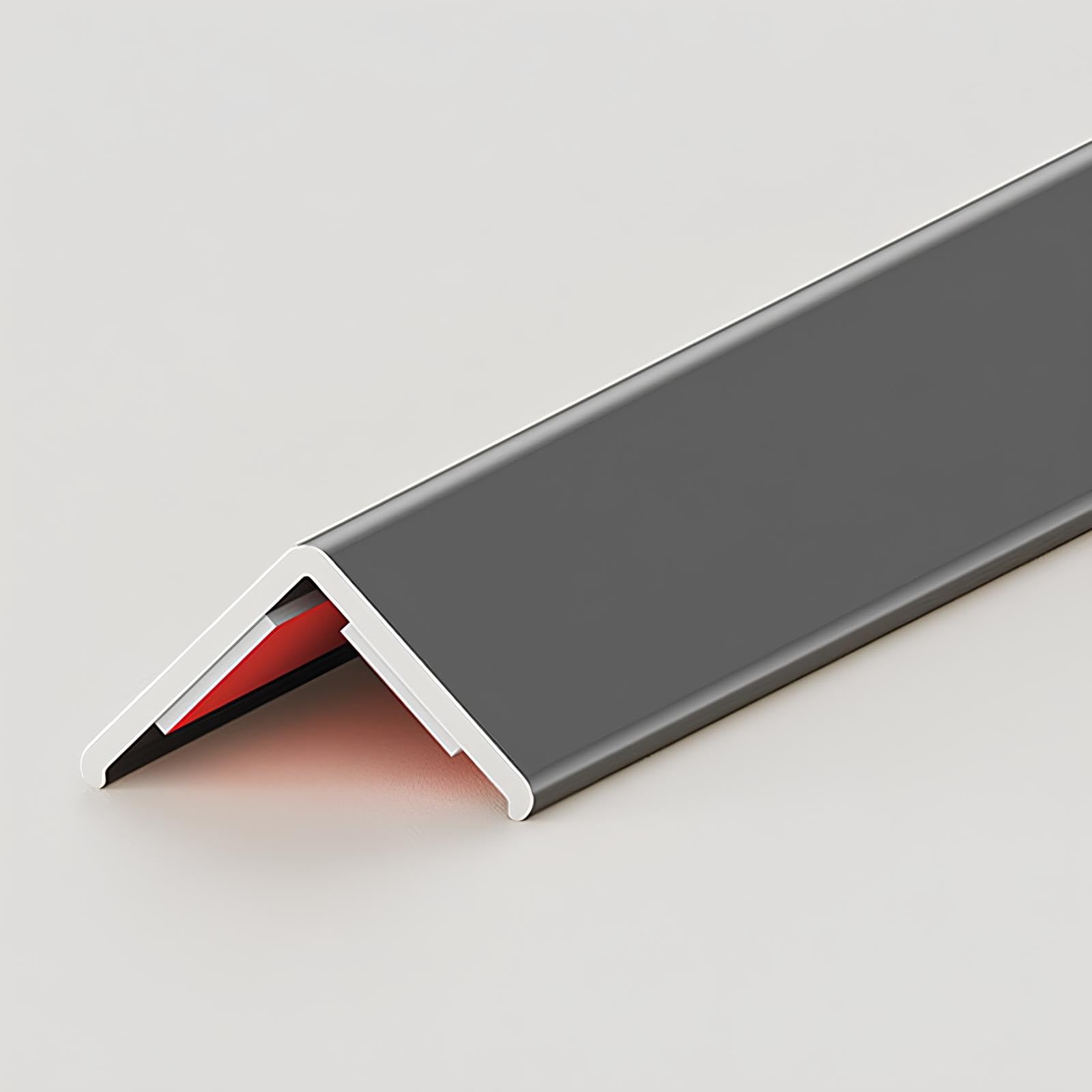 Perfil De Transición De Aluminio, Perfil Angular De Autoadhesivo Genérico Tira De Umbral Perfil En L De Conexión De Suelos(Gray-1,2cmx150cm)