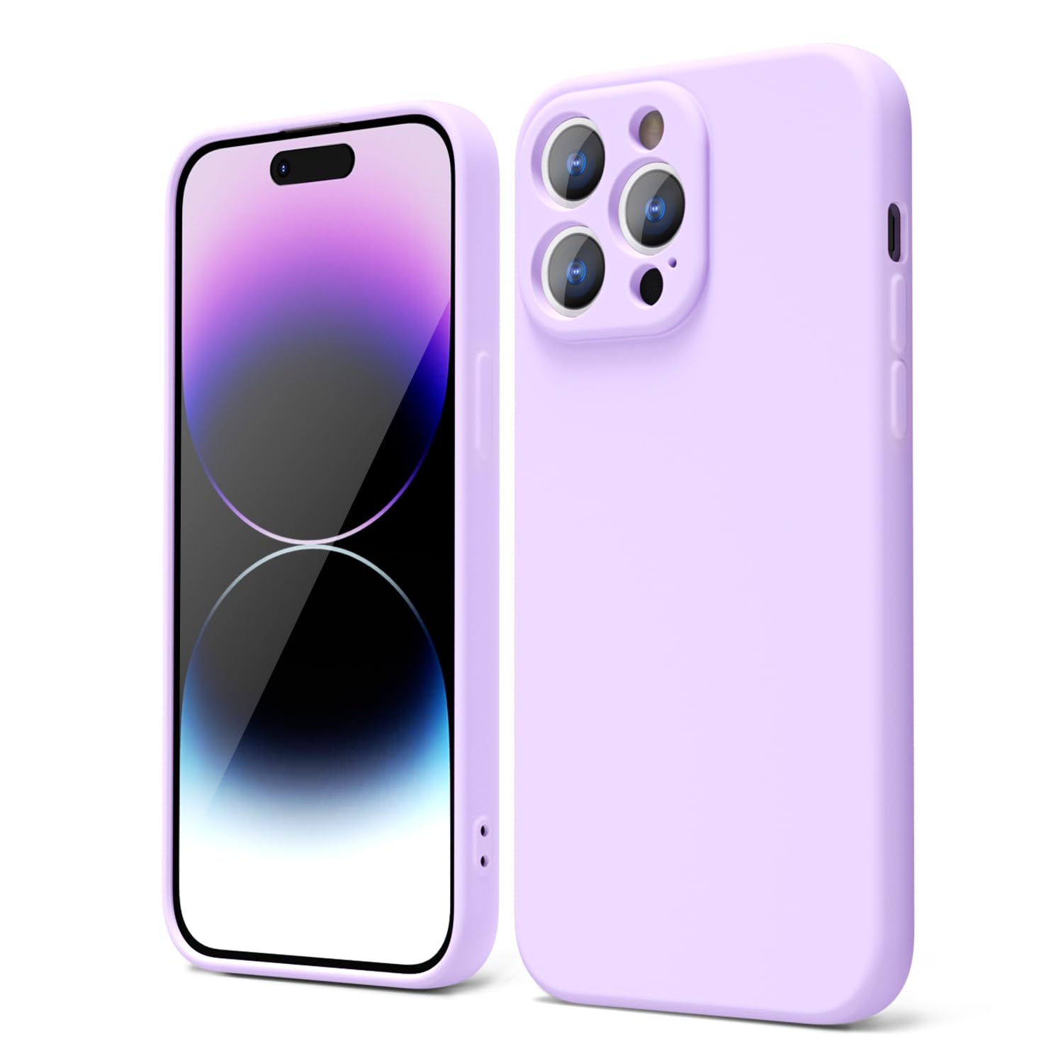 oakxco for iPhone 16 Pro Max Case Liquid Silicone, Soft Rubber Gel Elegant Aesthetic Basic Simple Cover, Cute Thin Slim TPU Matte Solid Color Plain Smooth Case for Women Girl, Light Pink — view 1121
