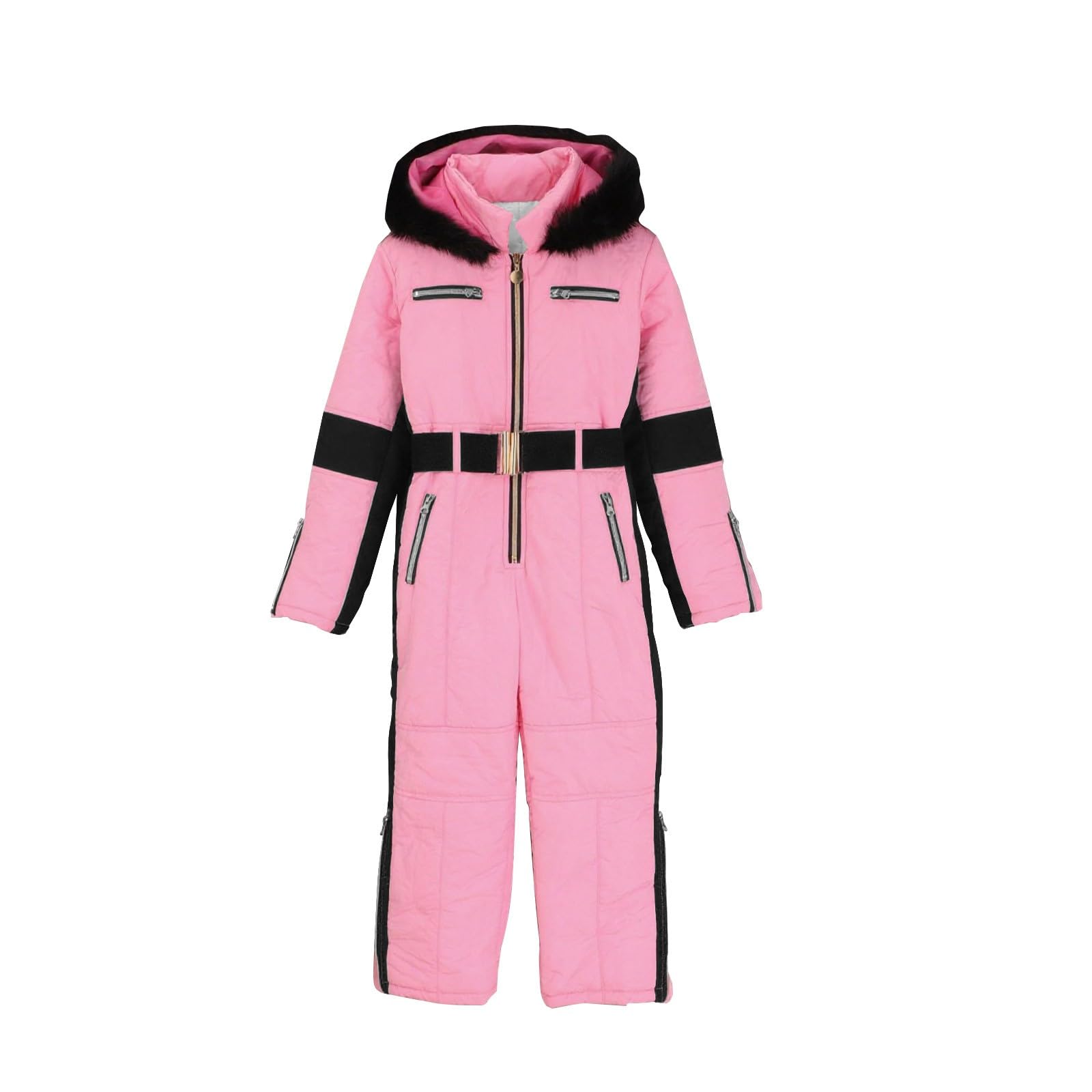 Kinder Winter Warm Skianzug Wasserdicht Winddicht Winteranzug Einteilige Softshellanzug Schneeoverall mit Kapuze Skioverall,Schneeoverall Jungen,Weihnachts/Geburtstagsgeschenke