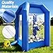 GR8FUN Inflatable Cash Cube Booth with 2 Blowers, Inflatable Money Grab Machine for Commercial Advertising & Event Promotion, Fast Inflation (Blue, 5.2x5.2x8.5FT)