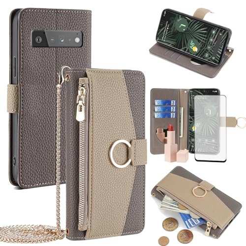 Housse Pixel6Pro avec porte-cartes et lanière pour voyager léger