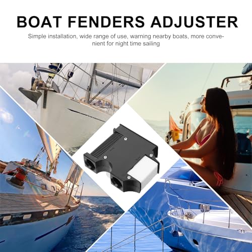 Ganchos para defensas de barco de plástico negro resistente, pack de 2 unidades 7