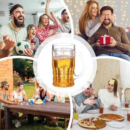 Fake Beer Mug, Funny FakeBeer Glass – 450ml Fake Drink Mugs, Novelty Beer Cup | Realistic Prank Toy Cup for Bars Beverages, Pub, Parties, Family Gathering and Office Décor - Image 5