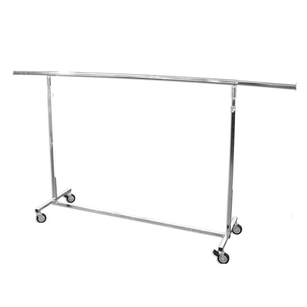 GERSO Professioneller Reiserollständer Breite 150-240cm Klappmechanismus Kleiderständer mit seitlichen Auszügen