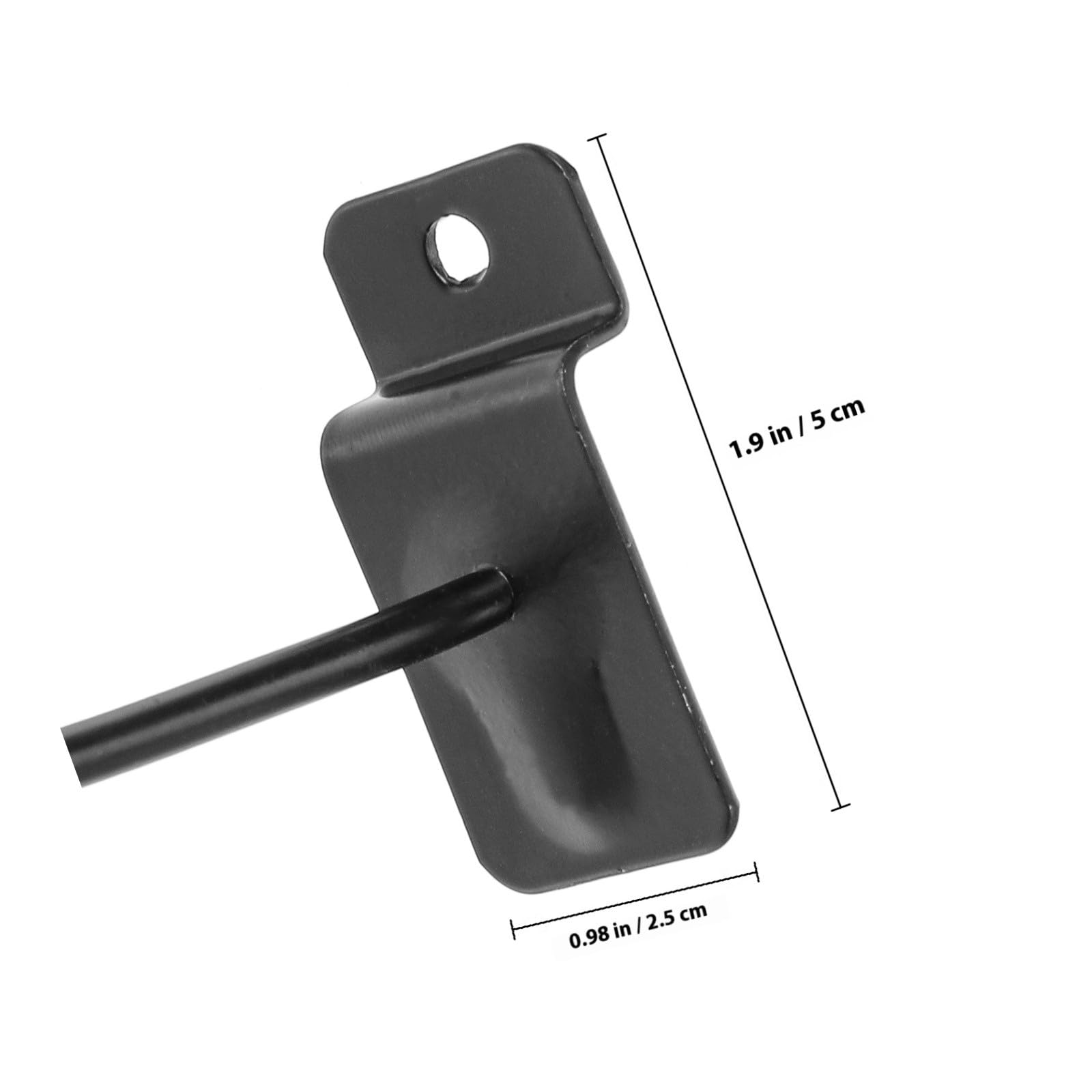 UPKOCH Lochwand Warenregalhaken 15cm 50 Stück Eisen Universalhaken Schwarz