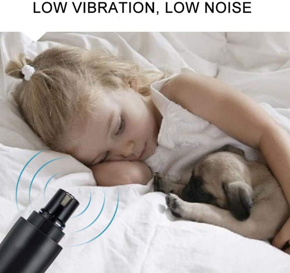 Molinillo de Clavo for Perros con Dos velocidades □ Trimmer Profesional de Clavo de Mascota eléctrica for Gatos, Perros Grandes, medianos y pequeños - alisado de Pata indolora, Aseo, Herramienta