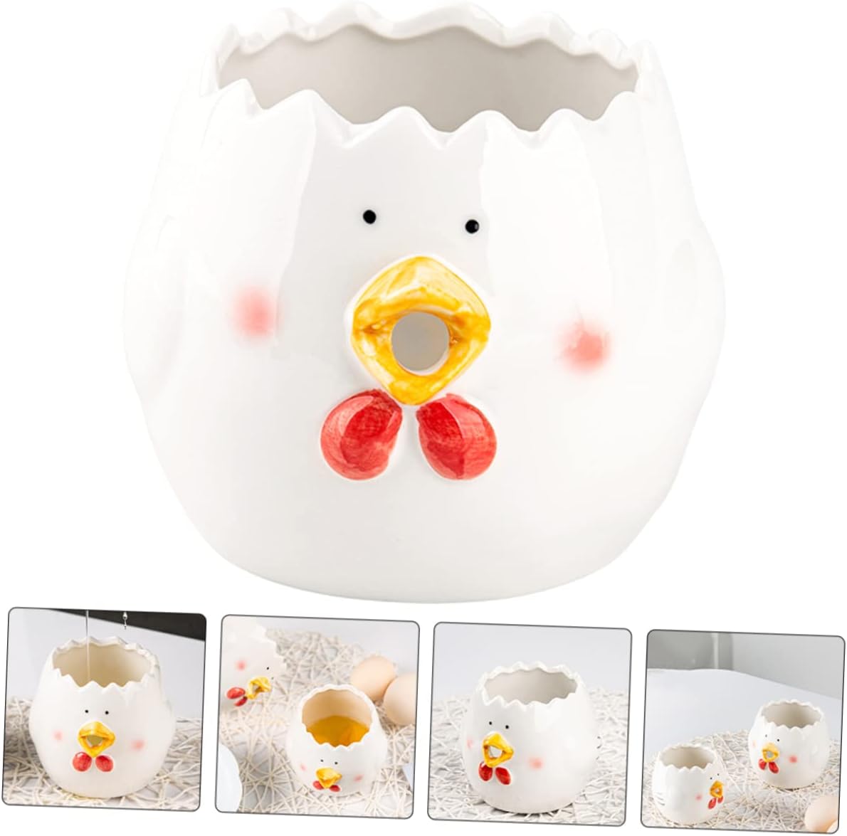 PRETYZOOM Egg Separator Yolk Separator for Baking Reusable Egg Yolk Filter Kitchen Supplies