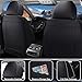 INSORIC Full Set for Toyota Corolla Cross Car Seat Covers 2022-2026, Waterproof Nappa Leather Car Seat Protector, Anti-Slip and Comfortable Car Seat Cover&Accessories(5 Seats/Black Gray)