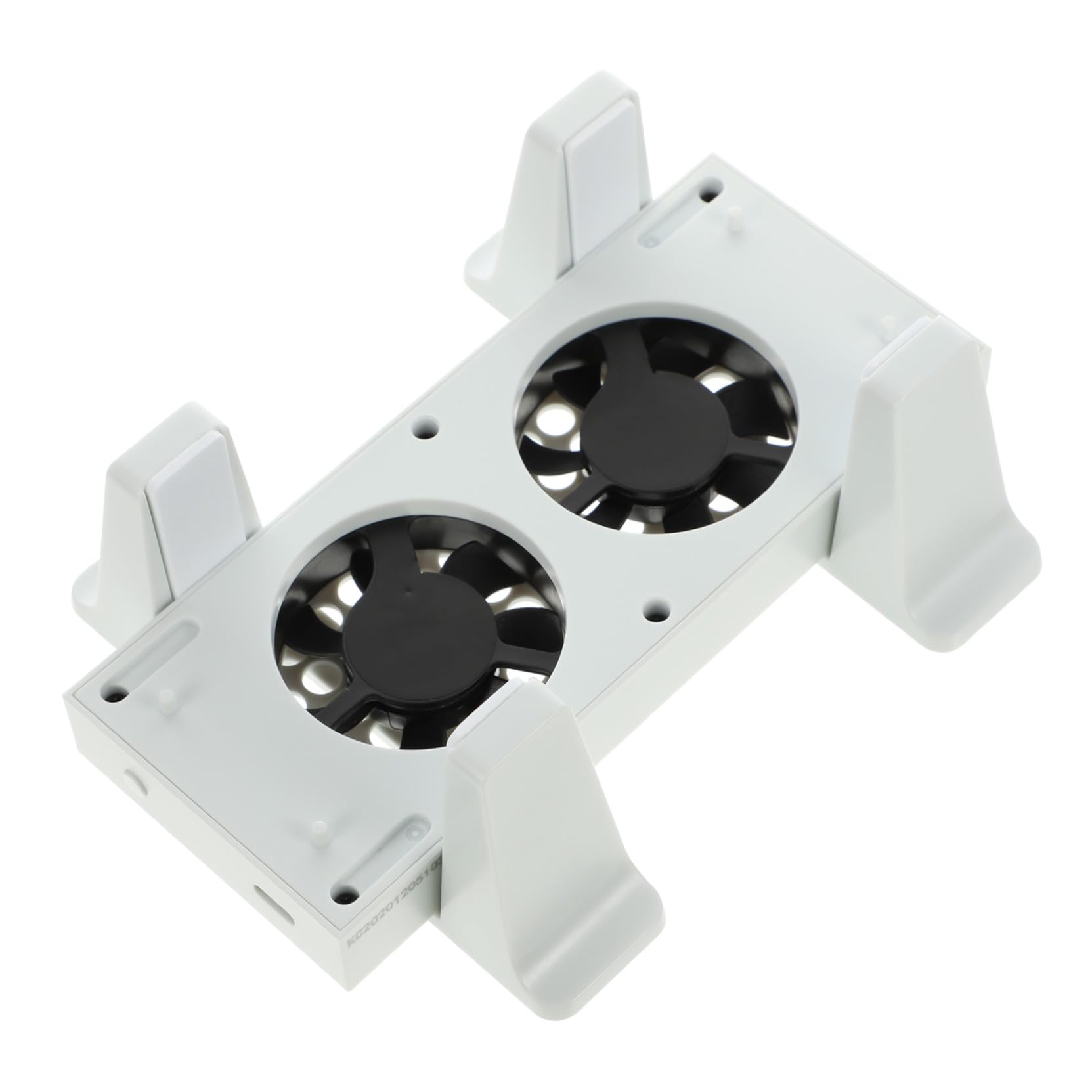 Base con Ventola di Raffreddamento Verticale, Abs, Bianco | 2 Porte Usb, 3 Velocità Regolabili, Sincronizzazione Dati e Memoria Smart, 3 Colori Led, Festa Estiva