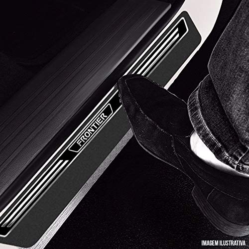 Soleira Resinada Premium Nissan Frontier 2017 18 19 8 Peças