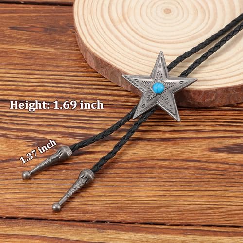 Image of Bolo Tie for Women Men, Western Bolo Tie Rodeo Cowgirl Cowboy Tie Bolo Ties Cowboy Accessories for Men Women