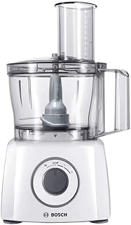 Bosch Electroménager - MCM3200W Robot de Cuisine MultiTalent 3, 800 W, 2.3 litres, 2 vitesses + fonction pulse, Blanc/Gris