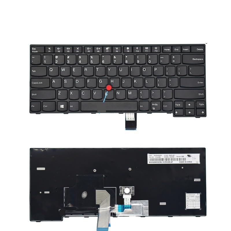 Clavier US/RU Lenovo Thinkpad E470 pour réparer les touches bloquées