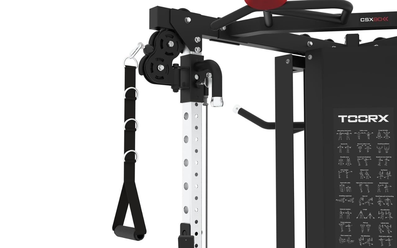 Toorx CSX-90 Dual Pulley Cable Cross [Stazione Multifunzionale Professionale con 2 Pesi da 75 Kg] Allenamento Funzionale Completo | Cable Crossover | Functional Trainer Home Gym Toorx Vertical