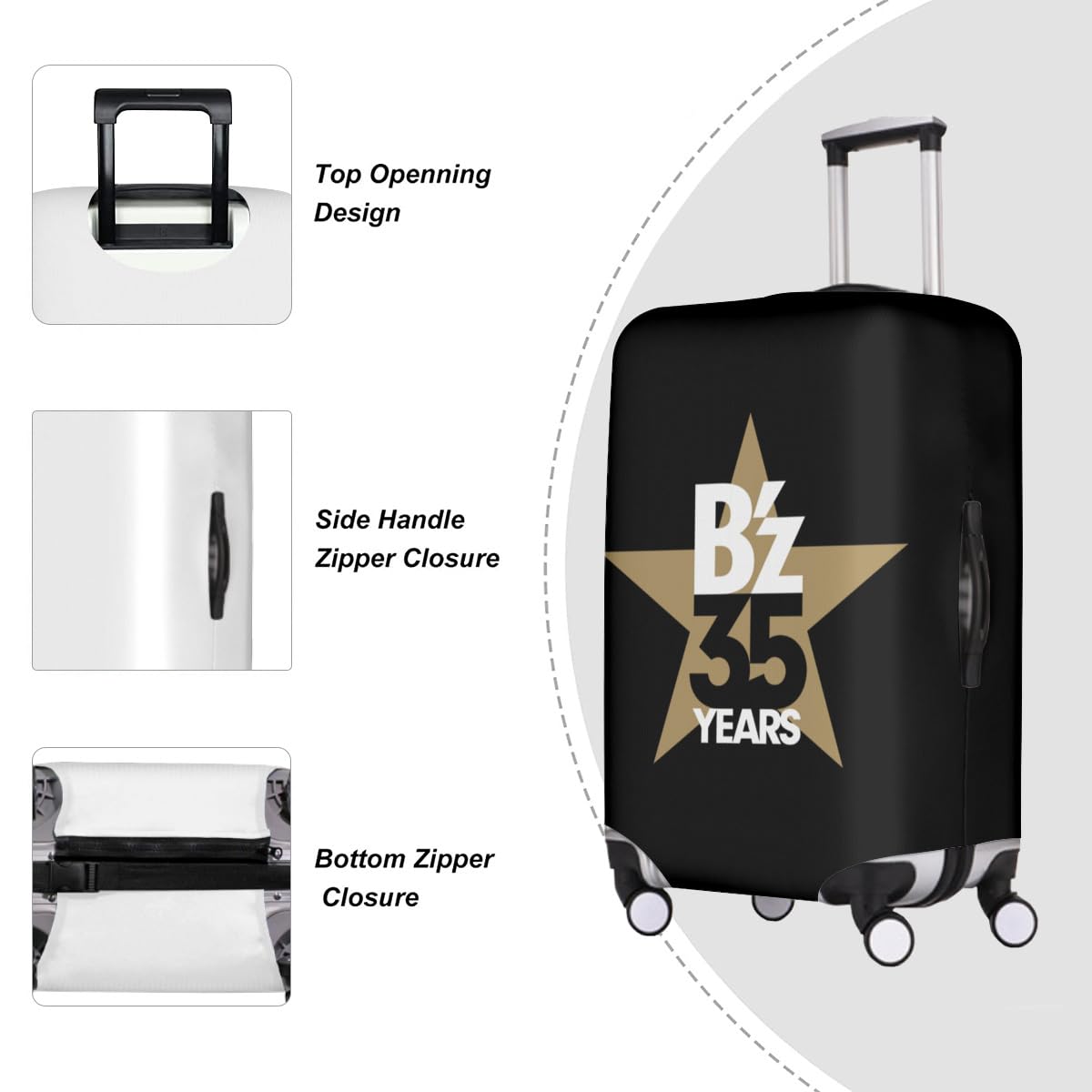 Amazon.co.jp: B'z ロックバンド スーツケースカバー 荷物タグ 2枚
