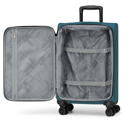 World Traveler Dejuno Jasper 28-Inch Lightweight Expandable Spinner Luggage - Green3