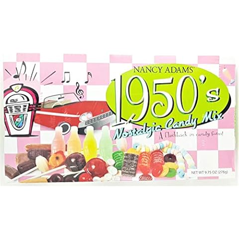 1950's Retro Candy Gift Box-Decade Box Gift Basket - Classic 50's Candy - 9.75OZ (276g) Cover