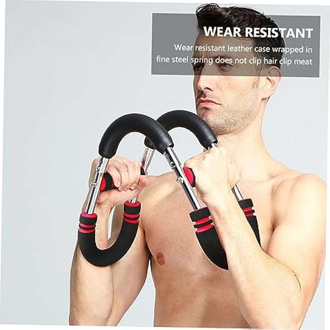 Balacoo Adjustable Chest Expander and Arm Exerciser 50-60KG Resistance for Pectoral Muscle Training Adults Spring Resistance Band for Home Gym and Fitness Workouts