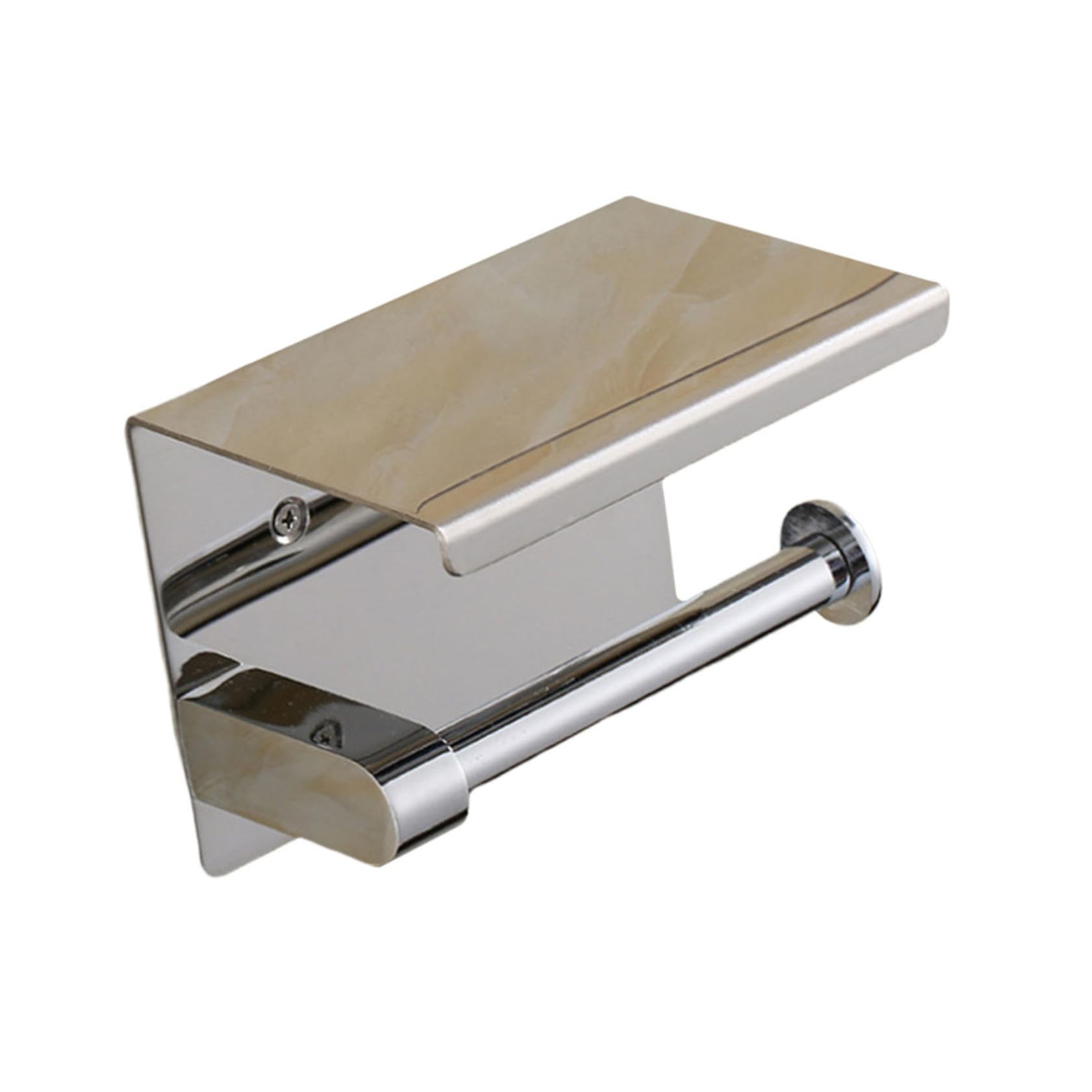 Baluue Portarrollos de Papel Higiénico Multifuncional Estante de Almacenamiento para Baño y Cocina de Acero Inoxidable