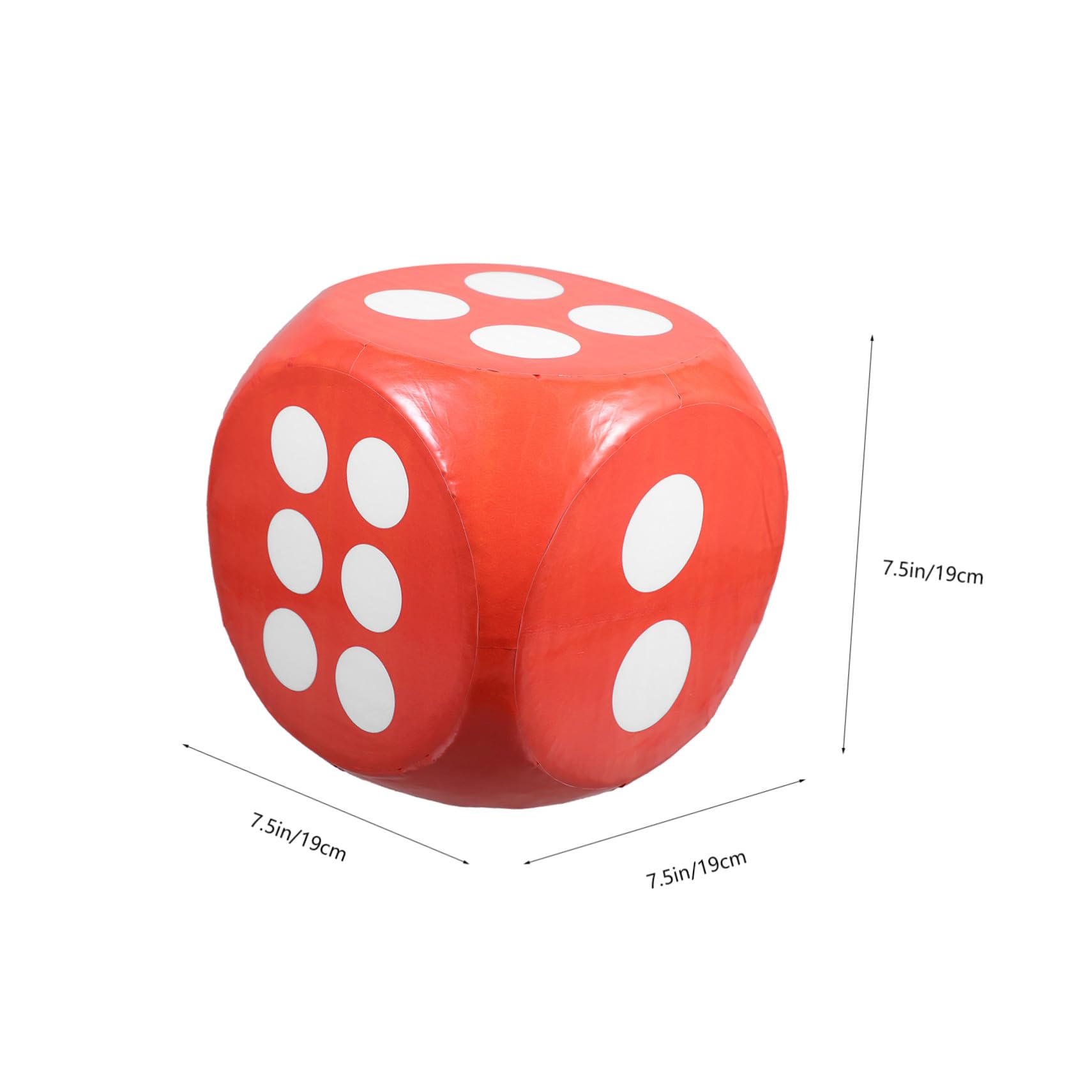 Gatuida Dados de Espuma Grandes para Juego de Fiesta, Dado de 20 Cm Naranja, Liviano y Fácil de Manejar, Accesorio para Reuniones y Entretenimiento Familiar,