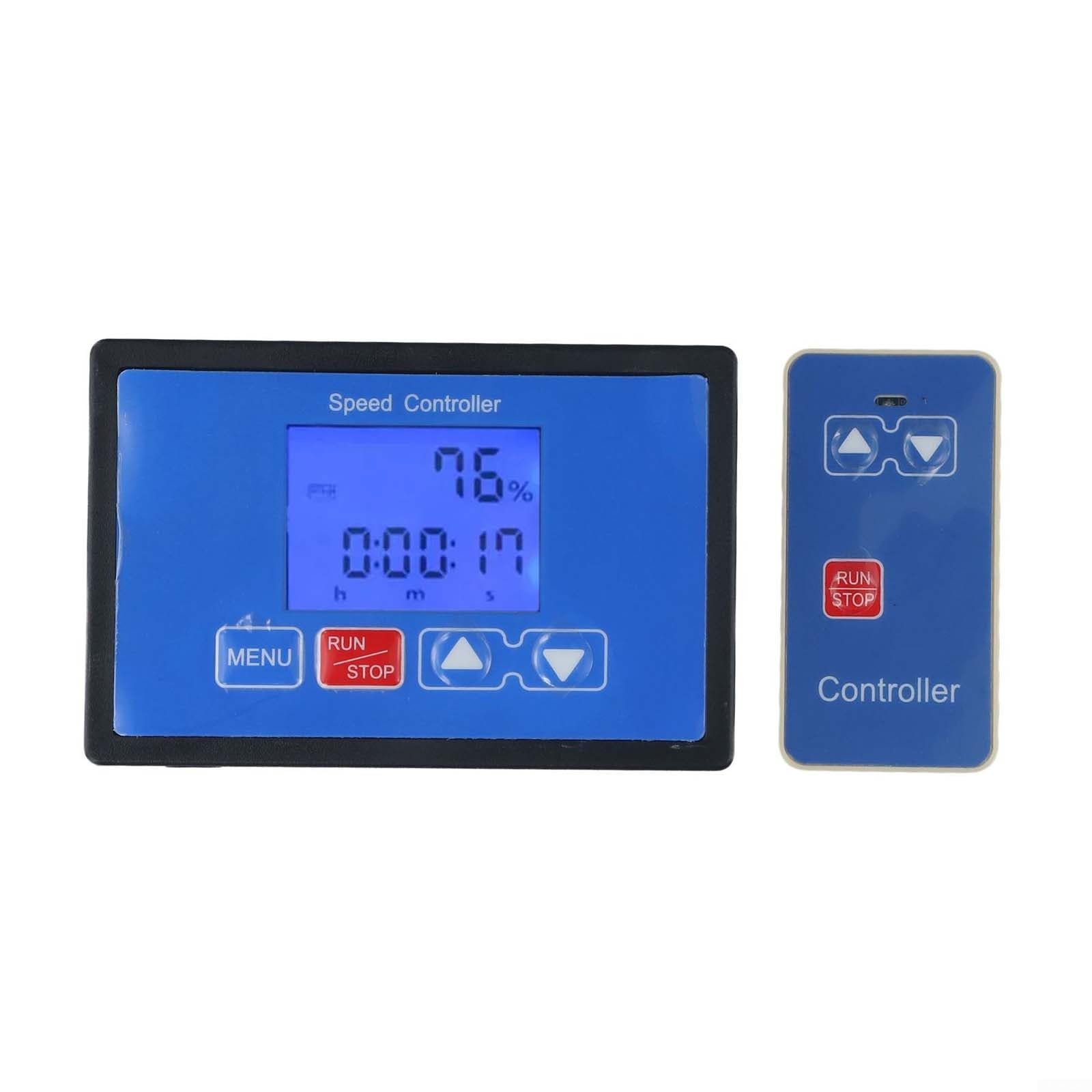 DC para controlador de velocidad del motor PWM, 6.5V-55V 30A con control remoto inalámbrico, pantalla LCD, arranque/parada ajustable, para automatización de motores de cepillo
