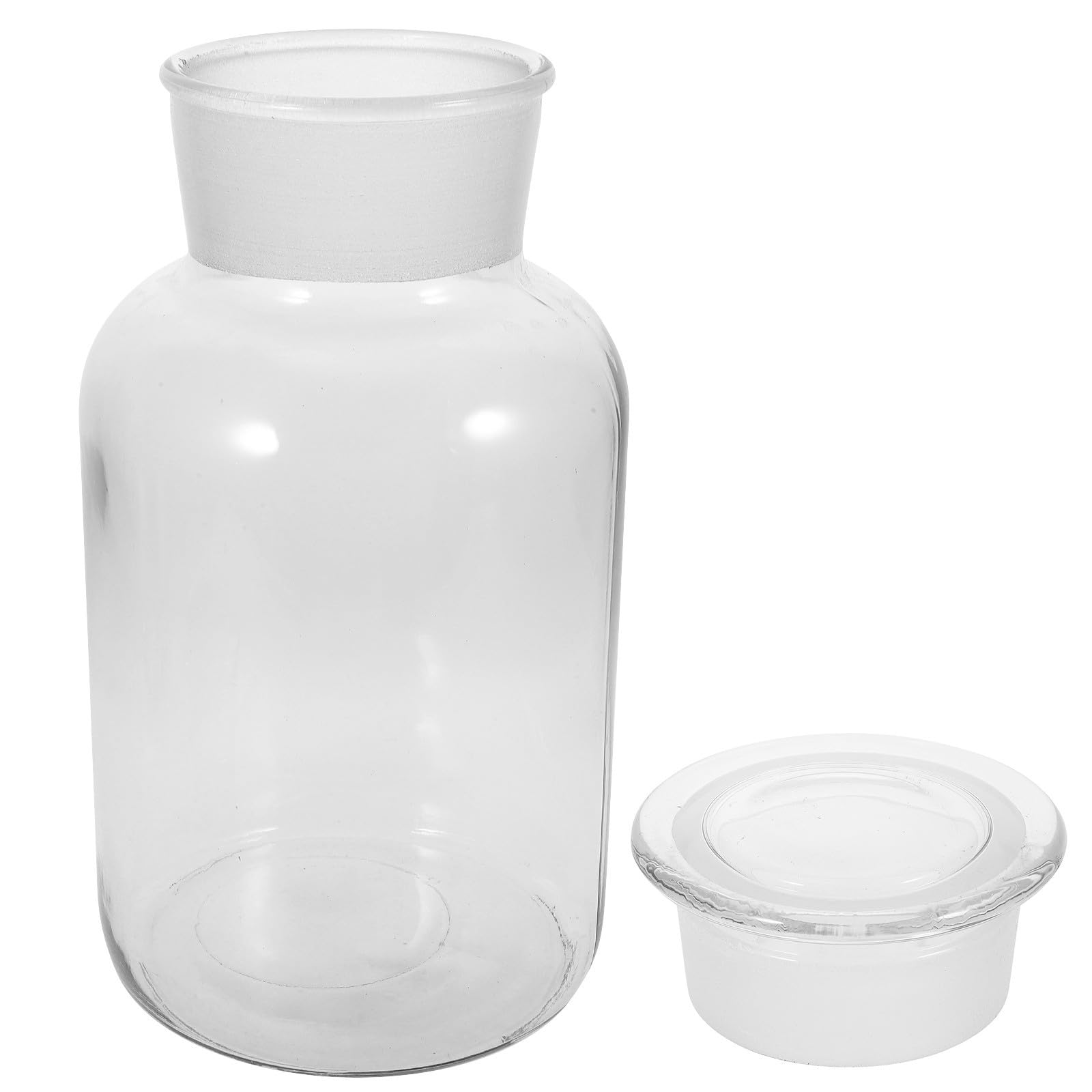 Großes Glas Vorratsglas 2, 5l, Luftdicht Verschließbar für Gewürze | Borosilikatglas, Breite Öffnung zum Einfachen Befüllen, Passend für Pfeffer und Andere Kleine Vorräte