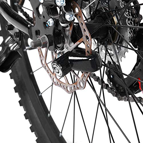Blocco freno a disco a 3 colori, bici di blocco freno a disco metallico Antione di motocicli per motociclette per motociclette per bici per bici (Nero)