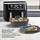 2PCS Airfryer Zubehör für Ninja Foodi Max Dual Zone AF400EU AF300EU AF400EUCP, Faltbar Silikonform Für Heißluftfritteuse Zubehör, Silikoneinsatz Air Fryer Accessories für Dual Zone Heißluftfritteuse