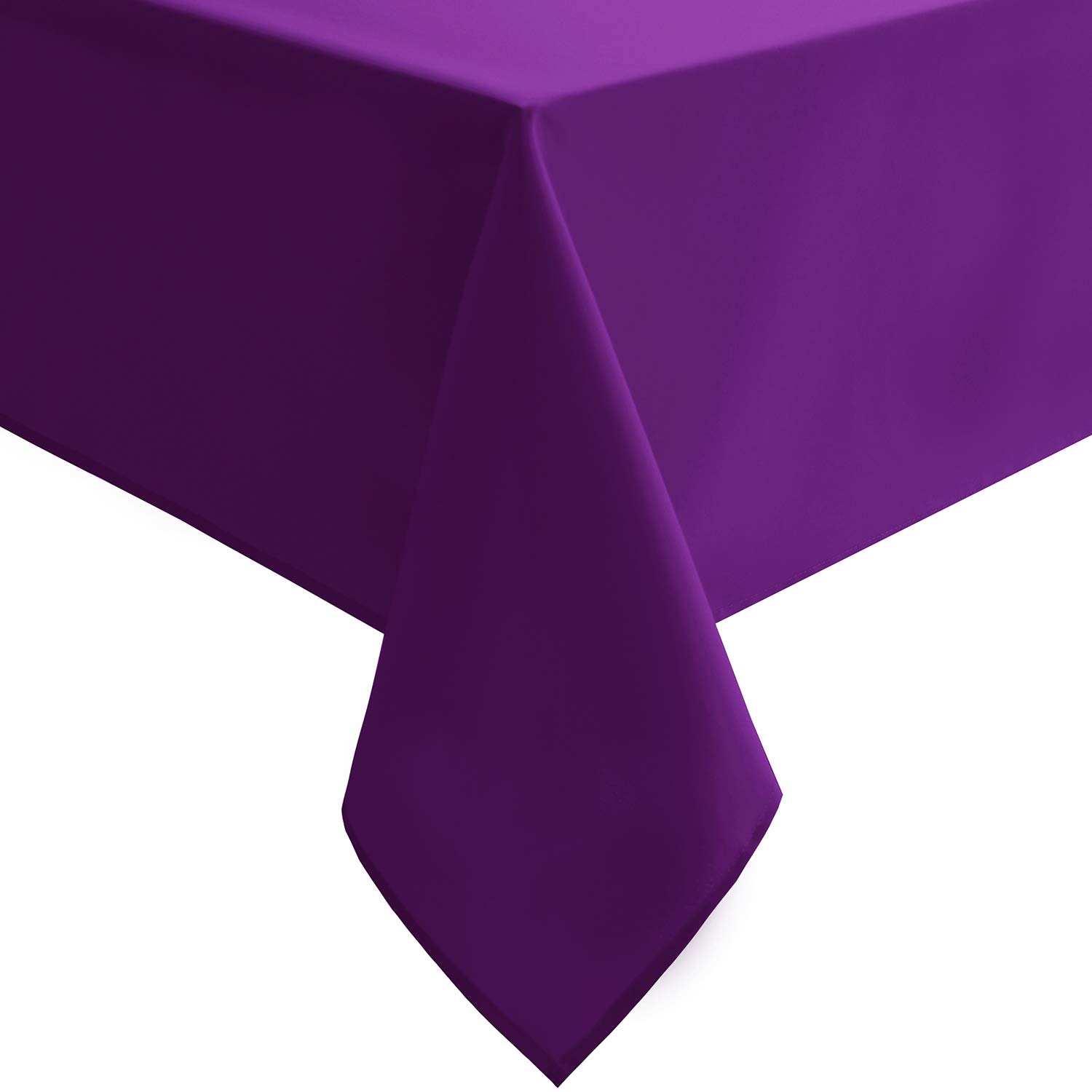 Hiasan Waterproof Tablecloth Rectangle - Washable Fabric Table Cloth for Dining Room Kitchen Birthday Party and Outdoor Use, Royal Purple, 54 x 108