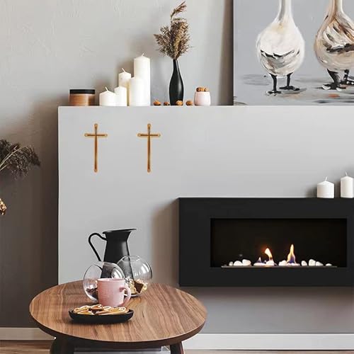 Jcnart Handicrafts Wooden Wall Cross Christians Cross Catholic Cross Religious Cross Christmas Easter Cross For Church Home Room Farmhouse Wall Art Decor (Brown) #TOP5